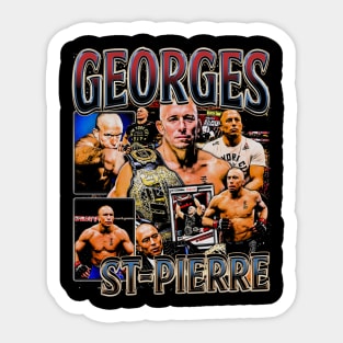 Georges St-Pierre Vintage Bootleg Sticker